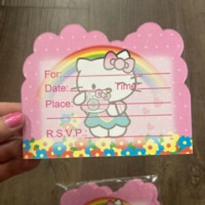 Hello Kitty party invitations pack of 20